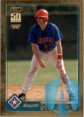 2001 Topps 50 Years Gold #T223 Scott Heard 0099/2001 Texas Rangers